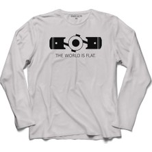Kendim Seçtim The World Is Flat Dünya Düzdür Speed Track Race Uzun Kollu Sweatshirt