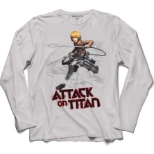 Kendim Seçtim Attack On Tıtan Titana Saldırı Manga Anime Uzun Kollu Sweatshirt