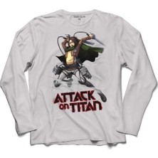 Kendim Seçtim Attack On Tıtan Titana Saldırı Manga Anime 2 Uzun Kollu Sweatshirt