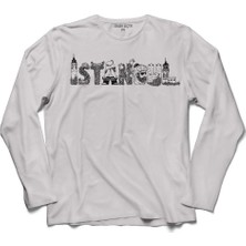 Kendim Seçtim Tarihi İstanbul Silüet Tasarım Osmanlı Uzun Kollu Sweatshirt