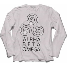 Kendim Seçtim Alpha Alfa Beta Omega Teen Wolf 2 Uzun Kollu Sweatshirt