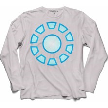Kendim Seçtim Arc Reactor Iron Man Demir Adam 2 Uzun Kollu Sweatshirt