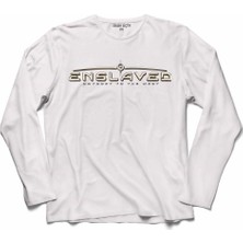 Kendim Seçtim Enslaved Logo Progresıf Metal Metallıca Uzun Kollu Sweatshirt