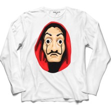 Kendim Seçtim La Casa De Papel Lacasa Logo 2 Uzun Kollu Sweatshirt