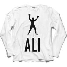 Kendim Seçtim Muhammed Muhammad Ali Smıle Boks Boksör 2 Uzun Kollu Sweatshirt