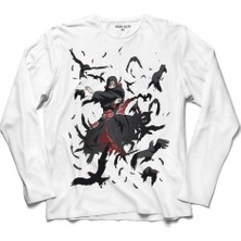 Kendim Seçtim Naruto Nanatsu Itachı Crow Karga Uzun Kollu Sweatshirt