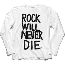 Kendim Seçtim Rock N Rock'N And Roll Wıl Never Die 1971 Uzun Kollu Sweatshirt