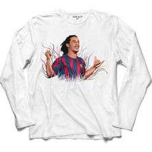 Kendim Seçtim Ronaldınho Gaucho 10 Uzun Kollu Sweatshirt