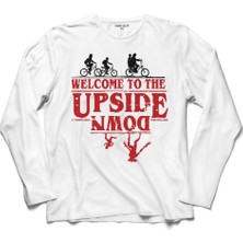 Kendim Seçtim Stranger Thıngs Welcome To The Upsıde Down 2 Uzun Kollu Sweatshirt