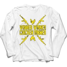 Kendim Seçtim Playerunknown'S Battlegrounds Pubg Winner 4 Uzun Kollu Sweatshirt