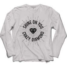 Kendim Seçtim Shine On You Crazy Diamond Adesivo Pink Floyd 2 Uzun Kollu Sweatshirt