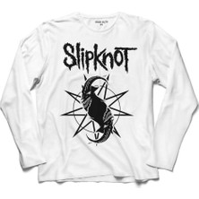 Kendim Seçtim Slipknot Slip Knot Ravado Goat Star Logo 3 Uzun Kollu Sweatshirt