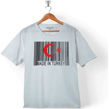 Kendim Seçtim Made In Turkey Barkod Türk Bağrağı Ay Yıldız Çocuk T-Shirt