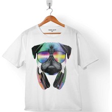 Kendim Seçtim Dj Pug Dog Chubby Köpek Çocuk T-Shirt