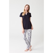 Mod Collection 3264 Kadın Pijama Takımı - Lacivert