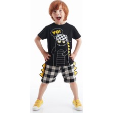Denokids Yo Dino Erkek Çocuk Şort Takım