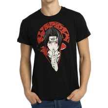 Bant Giyim - Naruto Itachi Uchiha Siyah Erkek T-Shirt