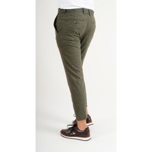 Luppo Club Keten Slim Fit Yeşil Erkek Pantolon
