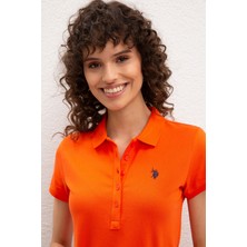 U.S. Polo Assn. Kadın Nar Çiçeği Basic T-Shirt 50222743-VR039