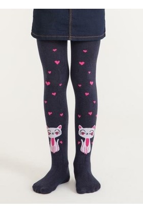 Penti Kız Çocuk Cat In Love Külotlu Çorap