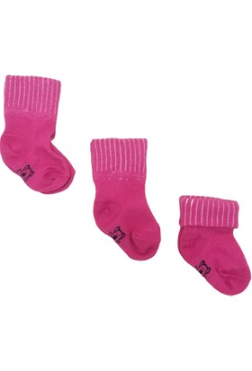 Baby By Bumbo 3'lü Düz Renk Bebek Çorap