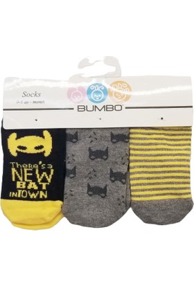 Baby By Bumbo New Bat 3'lü Bebek Çorap