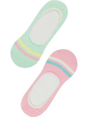 Penti Çok Renkli Kız Çocuk Colorful 2li Babet Çorap