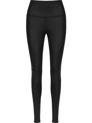 Penti Siyah Coated Biker Leggings