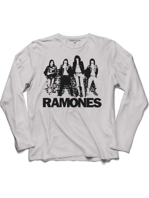 Kendim Seçtim Musical Ramones Punk Rock Müzik 2 Uzun Kollu Sweatshirt