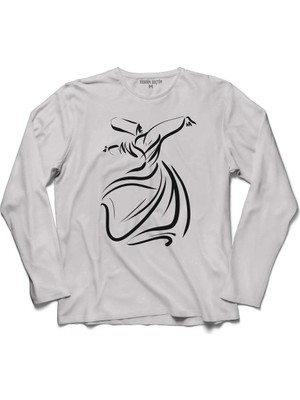 Kendim Seçtim Mevlana Celaleddin Rumi Semazen Tasavvuf Uzun Kollu Sweatshirt