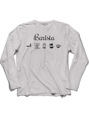 Kendim Seçtim The Barista Coffee Kahve Espresso Maker Syphon Uzun Kollu Sweatshirt
