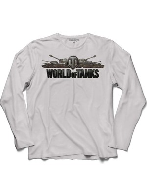 Kendim Seçtim World Of Tanks 3 Logo 2 Uzun Kollu Sweatshirt