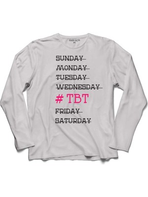 Kendim Seçtim #Tbt  Uzun Kollu Sweatshirt