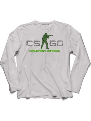 Kendim Seçtim Cs Go Logo Csgo Counter Strike Global Offensive Uzun Kollu Sweatshirt