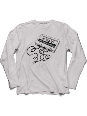 Kendim Seçtim Pink Floyd Un Dediği Gibi Kaset Kalem Nostalji Uzun Kollu Sweatshirt