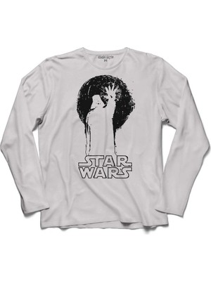 Kendim Seçtim Super Vader Bros Star Wars Yıldız Savaşları Uzun Kollu Sweatshirt