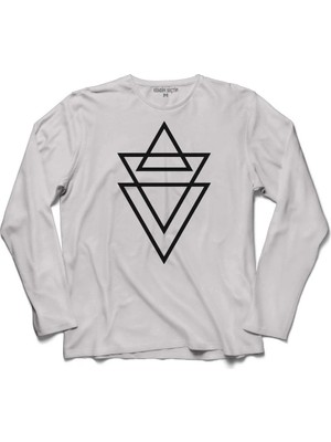 Kendim Seçtim Trıangle Graphıque Hıpster Regılıon Swag Top Uzun Kollu Sweatshirt