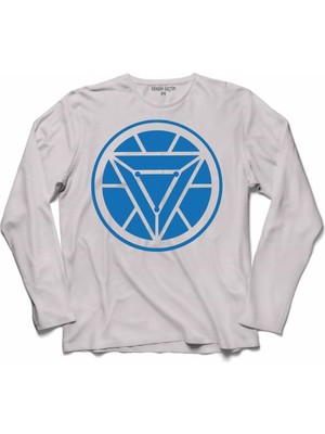 Kendim Seçtim Arc Reactor Iron Man Demir Adam Uzun Kollu Sweatshirt