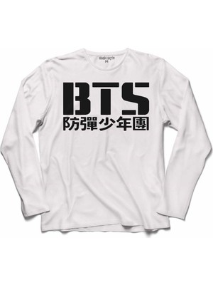 Kendim Seçtim Bts Bangtan Boys Logo Uzun Kollu Sweatshirt
