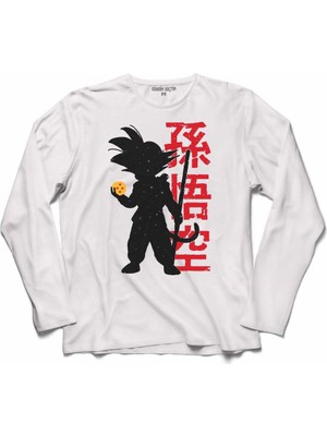 Kendim Seçtim Dragon Ball Camıseta Uzun Kollu Sweatshirt