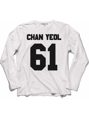 Kendim Seçtim Exo Chanyeol Chan Yeol 61 Logo Uzun Kollu Sweatshirt