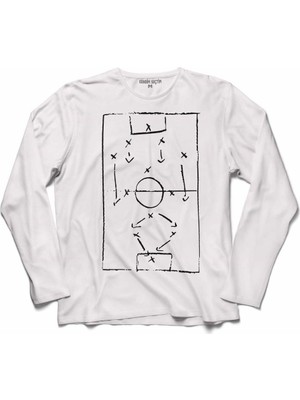 Kendim Seçtim Futbol Maç Taktik Maktik Yok Alex De Souza Uzun Kollu Sweatshirt