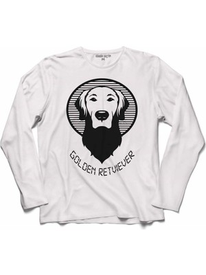 Kendim Seçtim Golden Retvıever Dog Köpek Kafa Head Uzun Kollu Sweatshirt