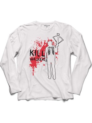 Kendim Seçtim Kıll Walkers The WalKing Dead Daryl Uzun Kollu Sweatshirt