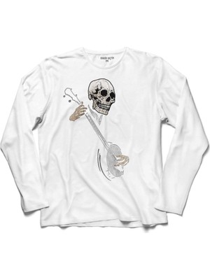 Kendim Seçtim Kuru Kafa Skullboys Müzik Müzisyen Uzun Kollu Sweatshirt