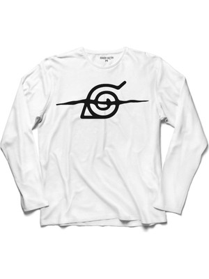 Kendim Seçtim Naruto Itachı Anıme Manga Logo 2 Uzun Kollu Sweatshirt
