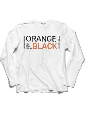 Kendim Seçtim Orange Is The New Black Logo Tv Dizisi 2 Uzun Kollu Sweatshirt