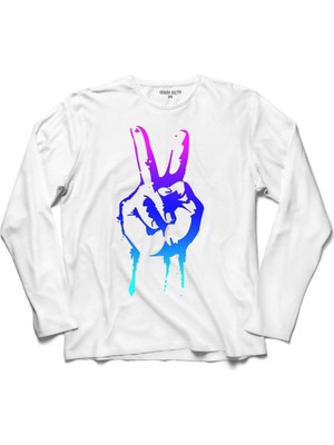 Kendim Seçtim Reggae Özgürlük İşareti Rasta Iı Tımelıne Uzun Kollu Sweatshirt