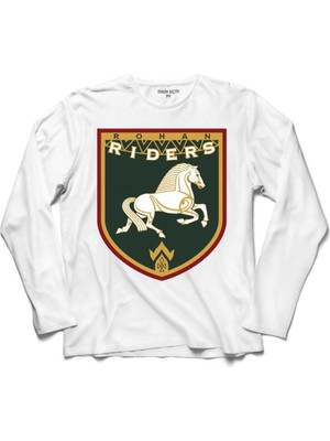 Kendim Seçtim Rohan Riders Lord Of The Rıngs Logo Uzun Kollu Sweatshirt