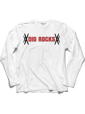 Kendim Seçtim Ronnıe James Dıo Returns Logo 2 Uzun Kollu Sweatshirt
